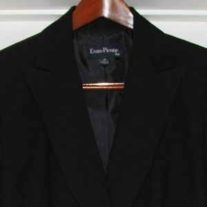 Evan-Picone Black Striped Pants Suit Size 12